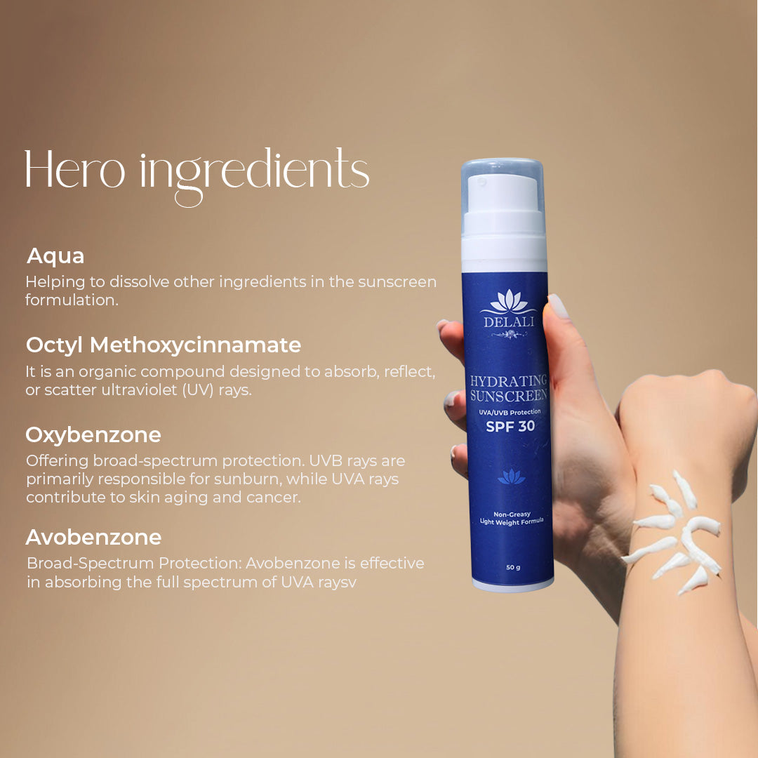 Delali Hydrating Sunscreen SPF 30
