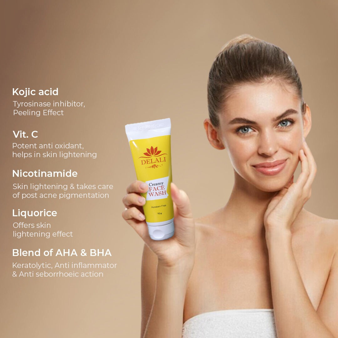 Delali Creamy Face Wash (70ml)